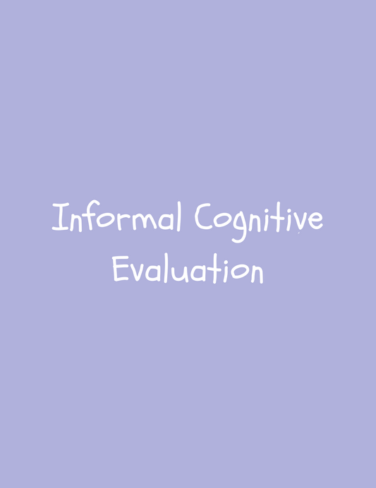 Informal Cognitive Evaluation (digital download)